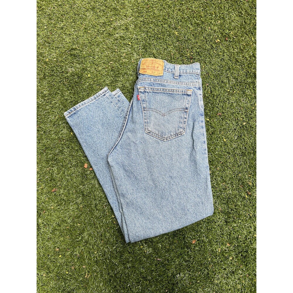 Vintage 90s Levis 550 Red Tab jeans indigo blue denim 34 x 30 MADE IN USA